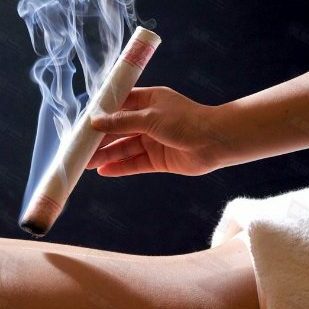 Tratamiento con moxibustión